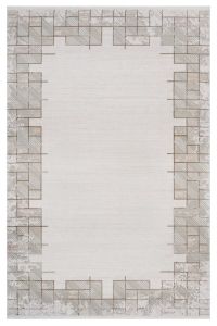 Piraye 1081 Bej Akrilik Dokuma Modern Salon Halısı