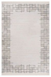 Piraye 1081 Gri Akrilik Dokuma Modern Salon Halısı