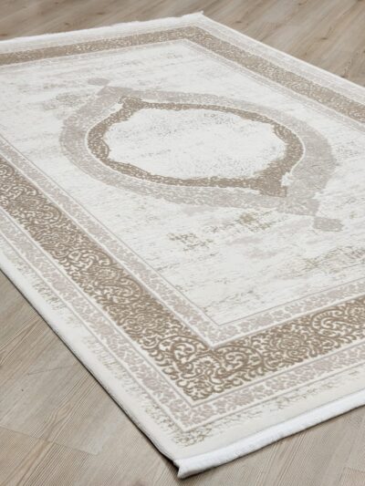 Halıevim Galata GT09 Krem Bej Klasik Desenli Salon Halısı